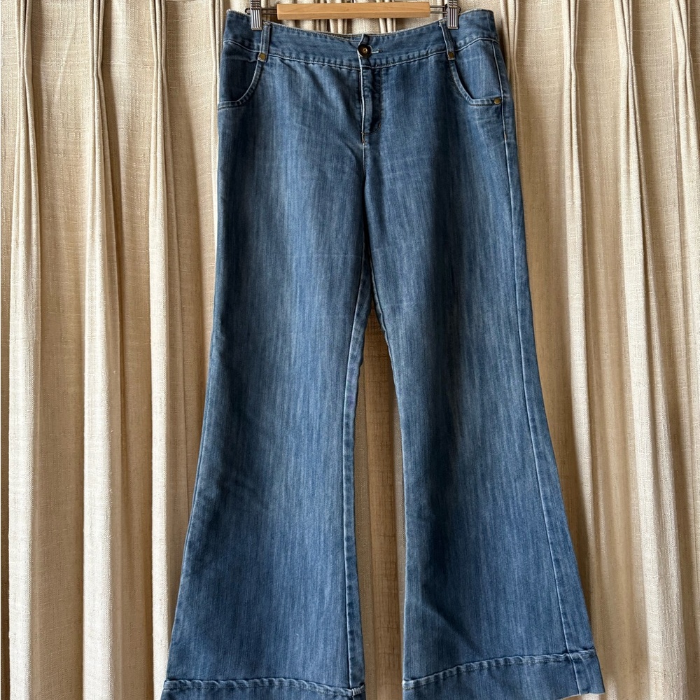 Cato Blue Flare Wide Leg Jeans